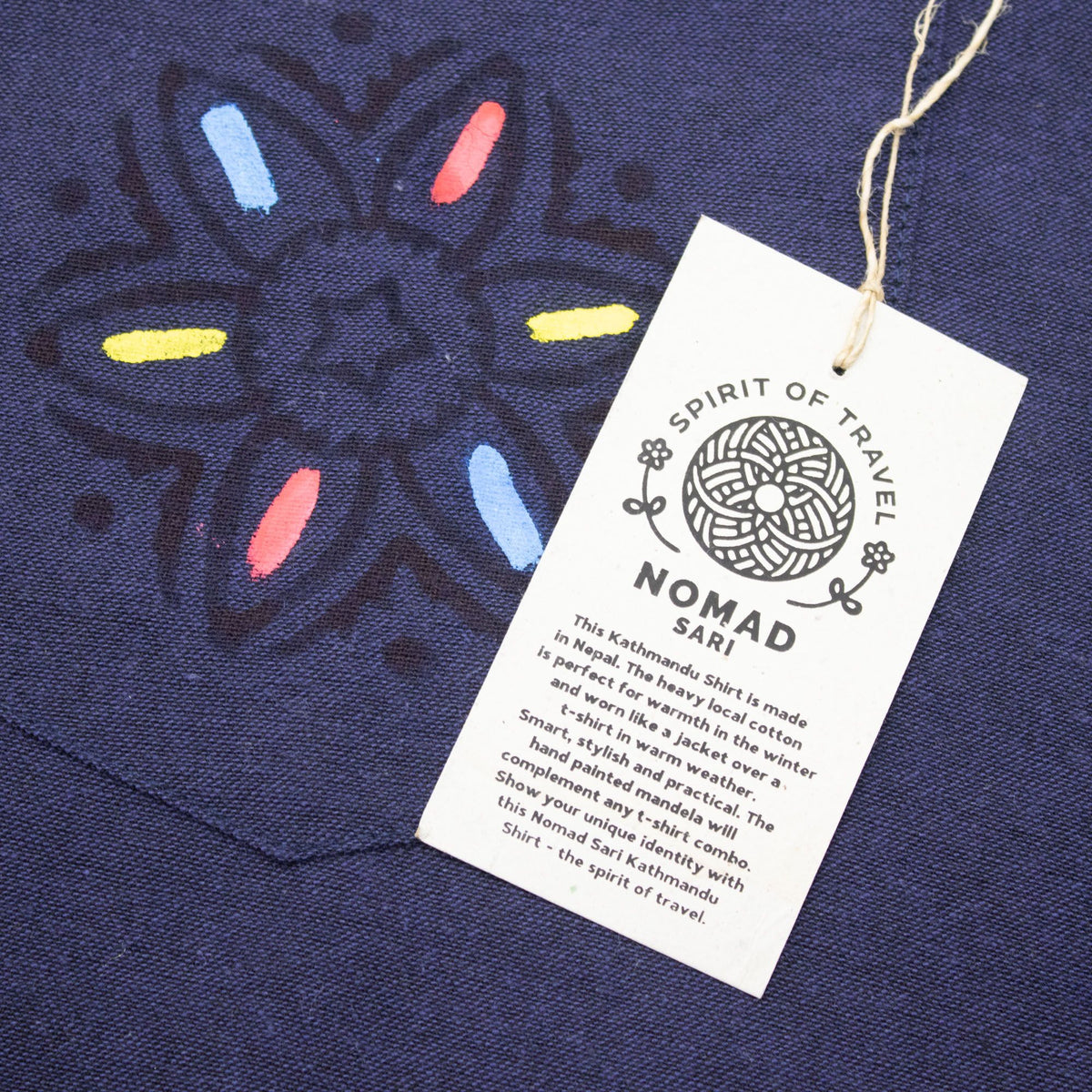 Nomad Sari Kathmandu Shirt - Indigo - XL