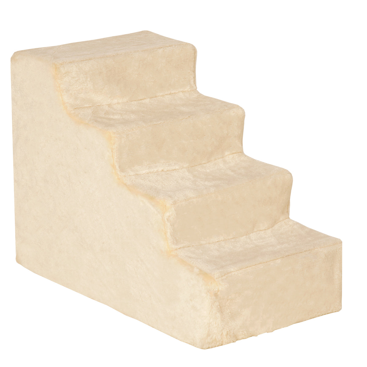 PawHut Hundetreppe 4-stufig, 35 cm Katzentreppe für Bett und Sofa, Haustiertreppe für Hunde und Katzen bis 5