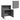 VERTO fold-out desk that folds away into a cupboard – Grey