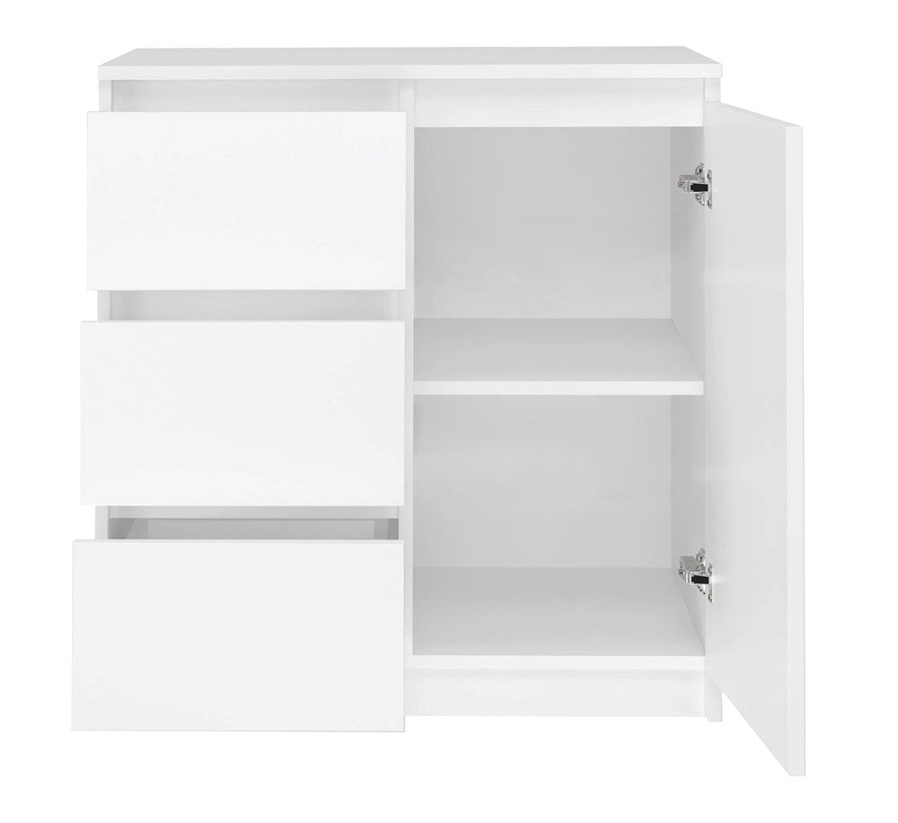 Kommode Malwa 1D3S WEISS – Produktabbildung 3