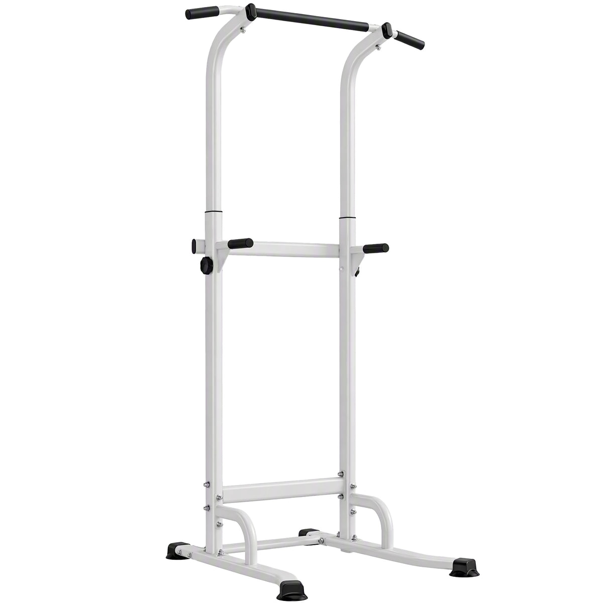 Power Tower höhenverstellbar 176,5-227 cm Dip-Station multifunktional mit Stahlrahmen 120 kg Belastbarkeit