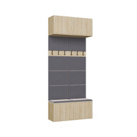 Garderobe Doppel-Kleiderpaneel HAGA II/2W EICHE SONOMA – Produktabbildung 10