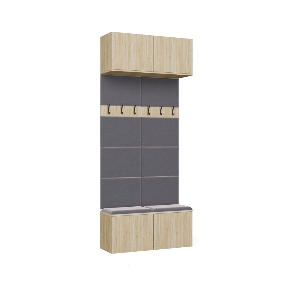 Garderobe Doppel-Kleiderpaneel HAGA II/2W EICHE SONOMA – Produktabbildung 10