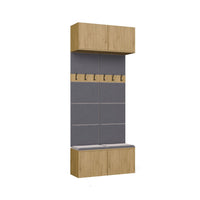Garderobe Doppel-Kleiderpaneel HAGA II/2W EICHE ARTISAN – Produktabbildung 10