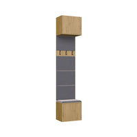 Garderobe Kleiderpaneel HAGA 1W EICHE ARTISAN – Produktabbildung 9