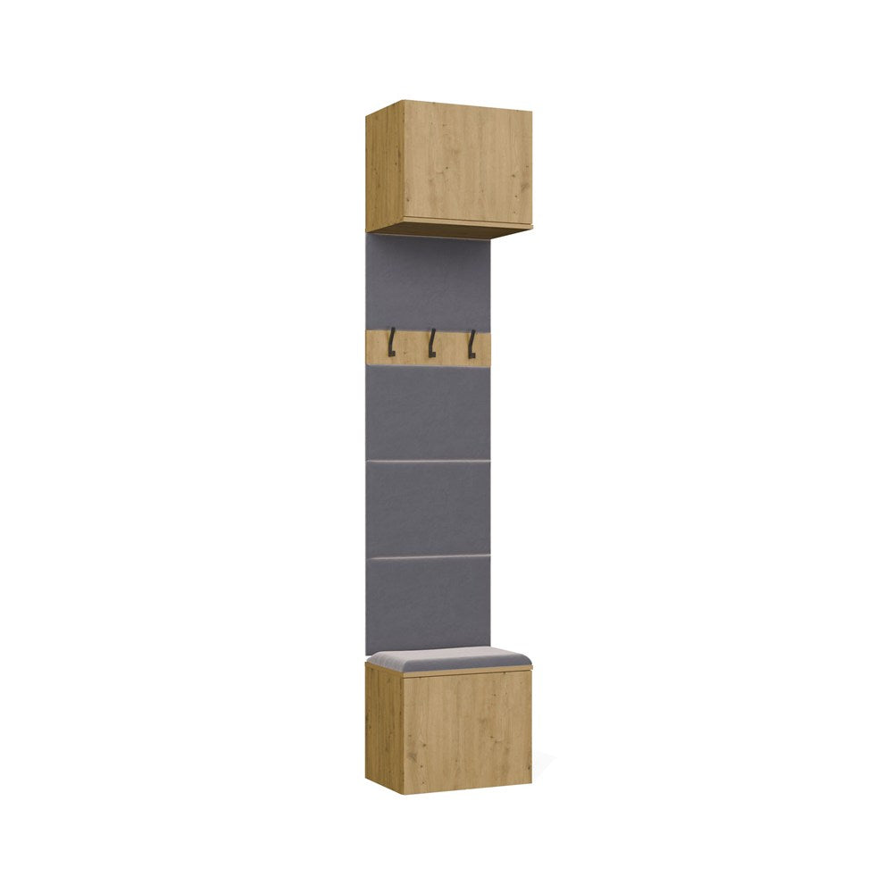 Garderobe Kleiderpaneel HAGA 1W EICHE ARTISAN – Produktabbildung 9