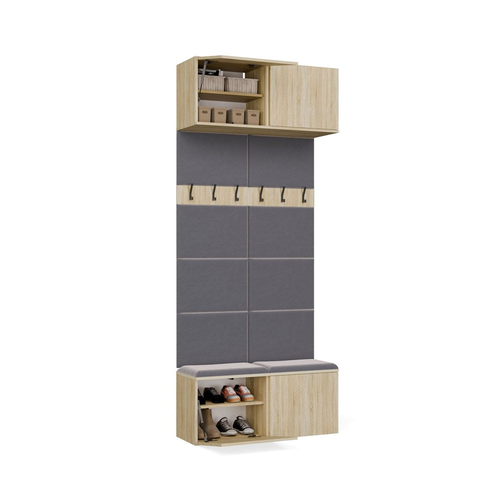 Garderobe Doppel-Kleiderpaneel HAGA II/2W EICHE SONOMA – Produktabbildung 12
