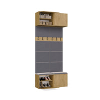 Garderobe Doppel-Kleiderpaneel HAGA II/2W EICHE ARTISAN – Produktabbildung 11