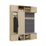 Garderobe HAGA IV/2Sz2W EICHE SONOMA 2x Schrank + 2x Kleiderpaneel – Produktabbildung 12