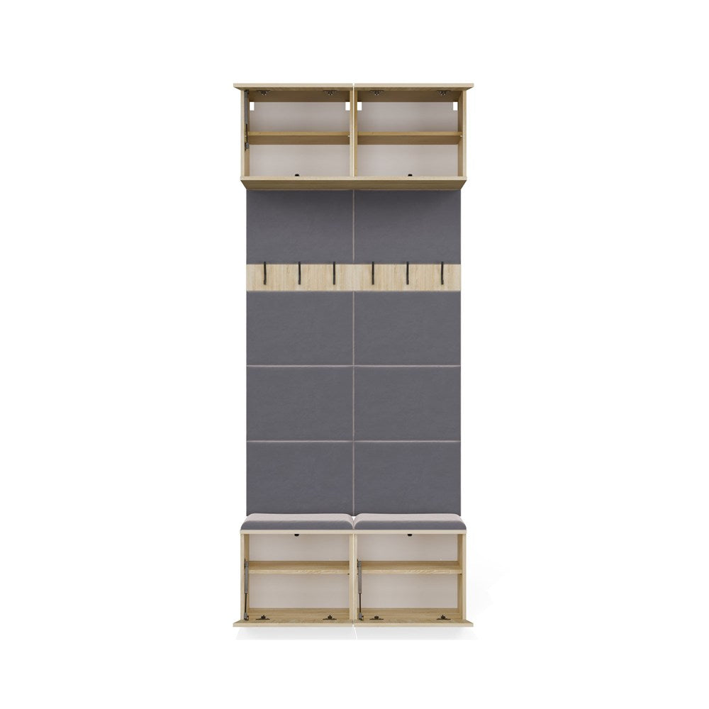Garderobe Doppel-Kleiderpaneel HAGA II/2W EICHE SONOMA – Produktabbildung 11
