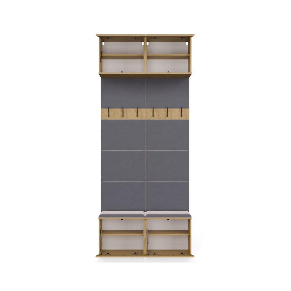 Garderobe Doppel-Kleiderpaneel HAGA II/2W EICHE ARTISAN – Produktabbildung 12