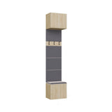 Garderobe HAGA IV/2Sz2W EICHE SONOMA 2x Schrank + 2x Kleiderpaneel – Produktabbildung 16