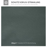 Ersatzdach für Gartenpavillon, Polyester, 2,98 x 2,95 m, Dunkelgrau – Produktabbildung 4