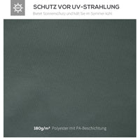 Ersatzdach für Gartenpavillon, Polyester, 2,98 x 2,95 m, Dunkelgrau – Produktabbildung 4