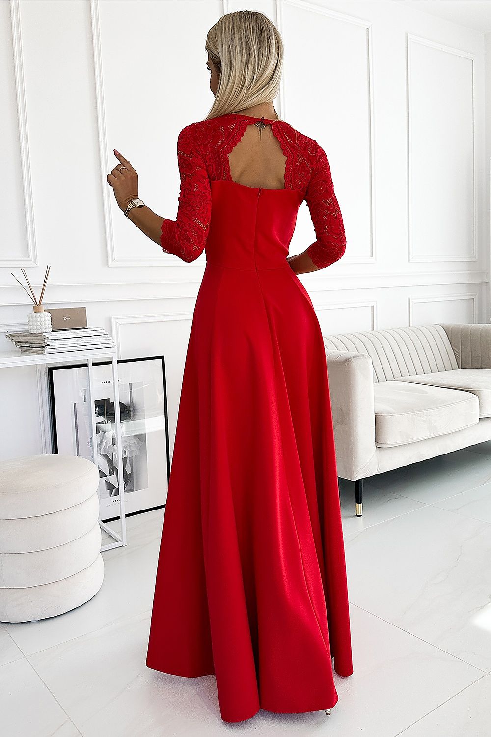  Langes Kleid model 189086 Numoco 