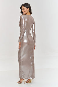  Langes Kleid model 209578 Makadamia 