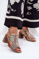  Sandalen mit Absatz model 211364 Step in style 