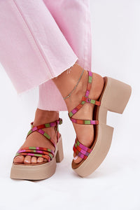  Sandalen mit Absatz model 215023 Step in style 