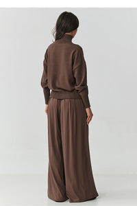  Rollkragenpullover model 217394 Makadamia 