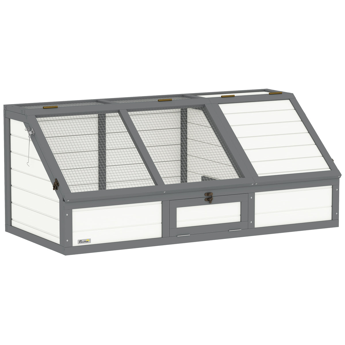 PawHut Schildkrötenbox, Outdoor Schildkrötengehege, bodenloses Design, leicht zu öffnen, Schildkrötenhaus