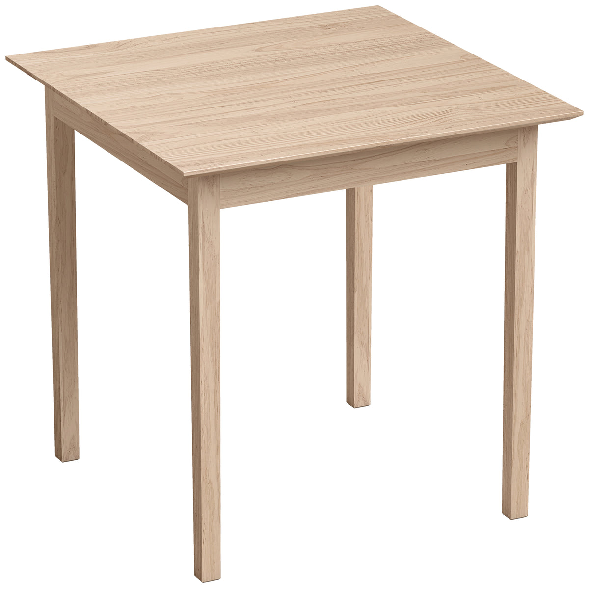 HOMCOM Küchentisch Esstisch Quadratischer Tisch, modernes Design, 75 cm x 75 cm x 76 cm, Naturholz