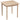 HOMCOM Küchentisch Esstisch Quadratischer Tisch, modernes Design, 75 cm x 75 cm x 76 cm, Naturholz