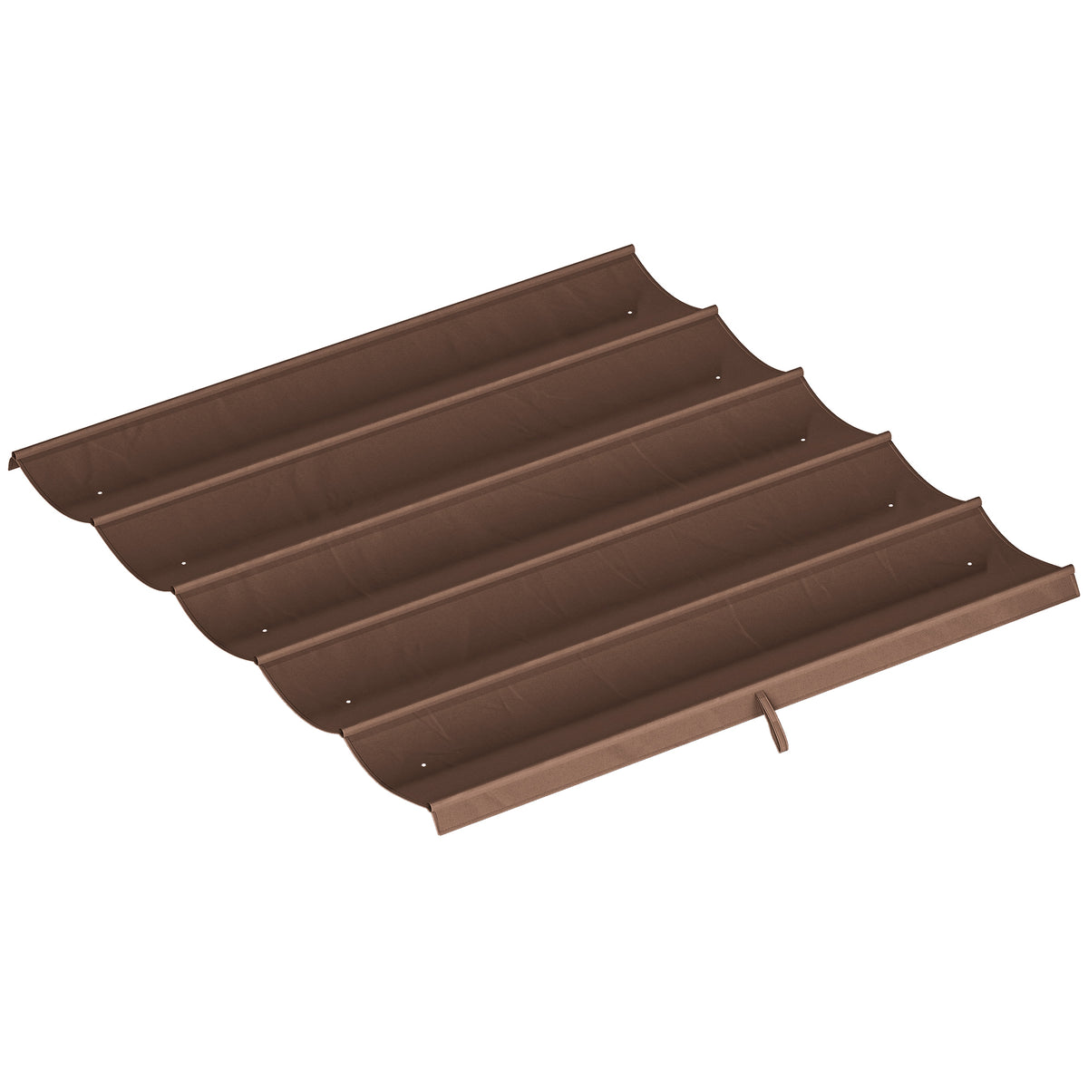 Outsunny Ersatzdach für 3 x 3 m Pergola, einziehbar, mit Regenabflusslöchern, wetterfest, Polyester, 250 x
