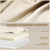 HOMCOM Massagesessel mit Wipp-, Liege- & Wärmefunktion, 3 Modi, drehbar, Cremeweiß – Produktabbildung 6