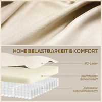HOMCOM Massagesessel mit Wipp-, Liege- & Wärmefunktion, 3 Modi, drehbar, Cremeweiß – Produktabbildung 6