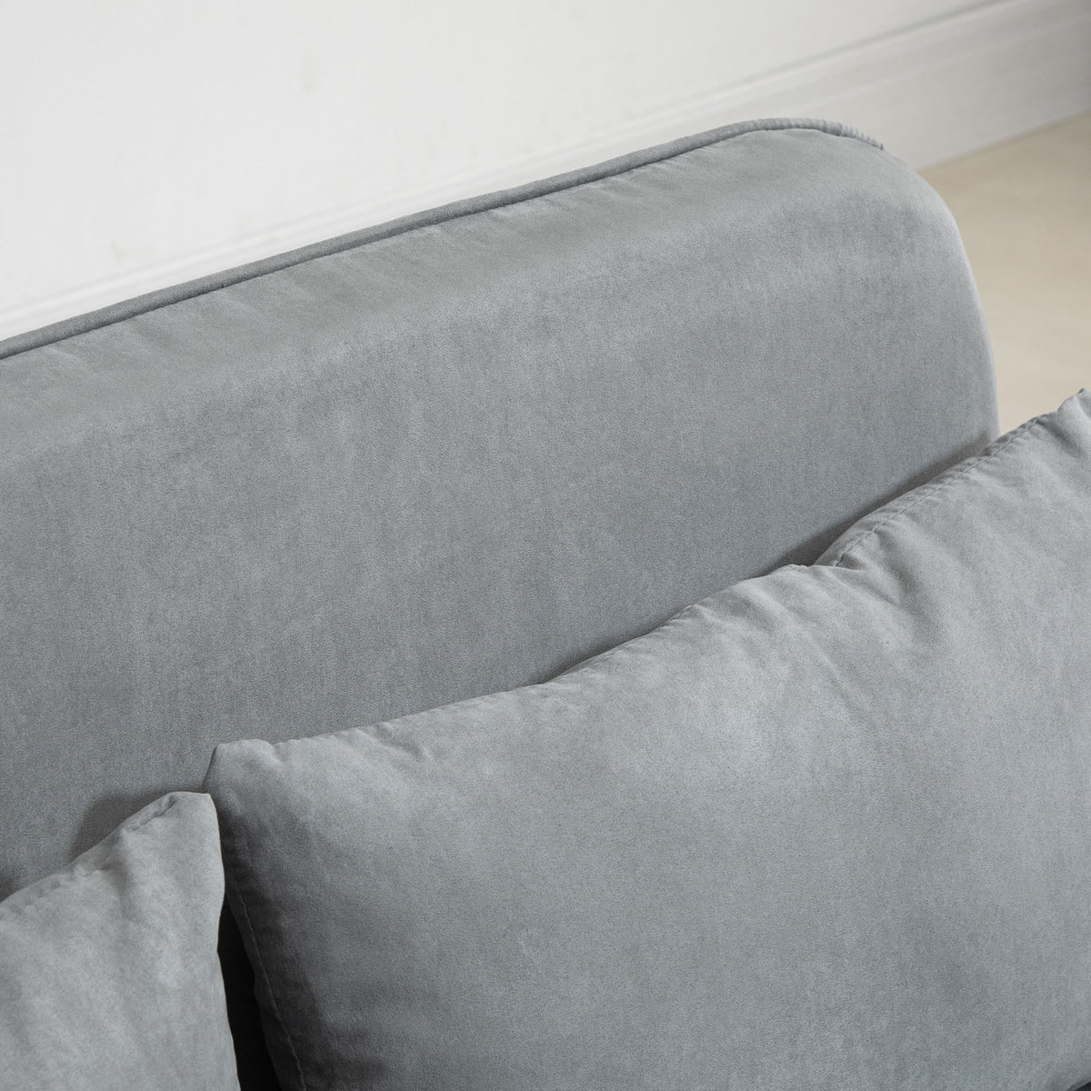 HOMCOM Schlafsofa, Doppelsofa, Gästebett, inklusive 2 Kissen, Grau – Produktabbildung 9
