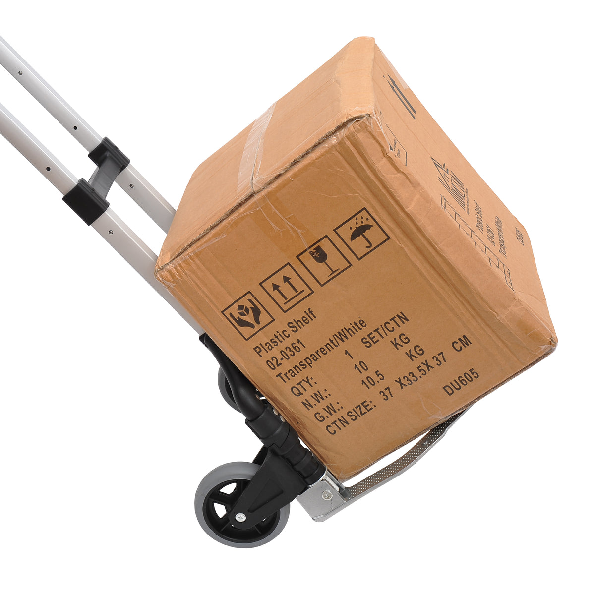 HOMCOM Alu Sackkarre Transportkarre klappbar Handkarre Stapelkarre Aluminium max. 70 kg belastbar – Produktabbildung 2