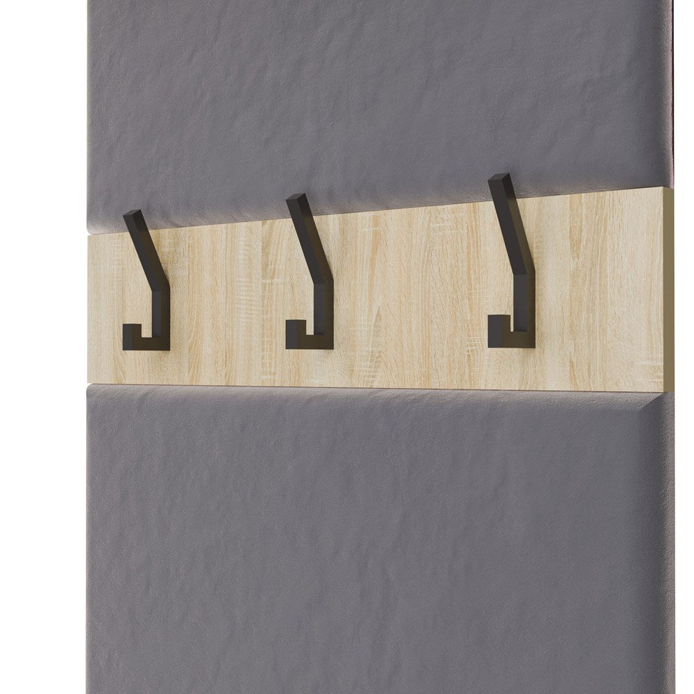 Garderobe HAGA IV/2Sz2W EICHE SONOMA 2x Schrank + 2x Kleiderpaneel – Produktabbildung 7