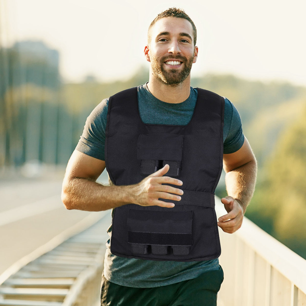 HOMCOM Gewichtsweste 15 KG / 20 KG / 30 KG verstellbare Trainingsweste mit herausnehmenbar Gewichten – Produktabbildung 2