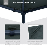 Ersatzdach für Gartenpavillon, Polyester, 2,98 x 2,95 m, Dunkelgrau – Produktabbildung 5