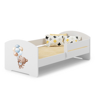 LUK children's bed 140x70 with railings - Sweet Bear