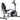 HOMCOM Radtrainer mit 8-stufigem Widerstand 122-137 x 62 x 103cm Stahl Grau+Schwarz+Silber