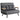 HOMCOM Schlafsofa 2er-Sofa Samtsofa, Schlaffunktion, inkl. 2 Kissen, Samtoptik, Natur + Dunkelgrau + Schwarz