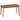 HOMCOM Esstisch, Landhausstil, lackierte Oberfläche, Holz, 150 x 80 cm, Braun