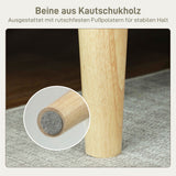HOMCOM 2-Sitzer-Sofa, Doppelsitzsofa mit Kautschukholzbeinen, Polstersofa für Wohnzimmer, Schlafzimmer – Produktabbildung 6