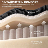 HOMCOM Ecksofa 4-Sitzer U-Form Sofa mit Stauraum-Ottomane, 306 cm Eckcouch mit Cord-Optik, 4 Kissen, für – Produktabbildung 5