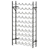 HOMCOM Weinregal für 60 Flaschen Flaschenregal Metall Flaschenhalter 63 x 20,5 x 118 cm Schwarz – Produktabbildung 10