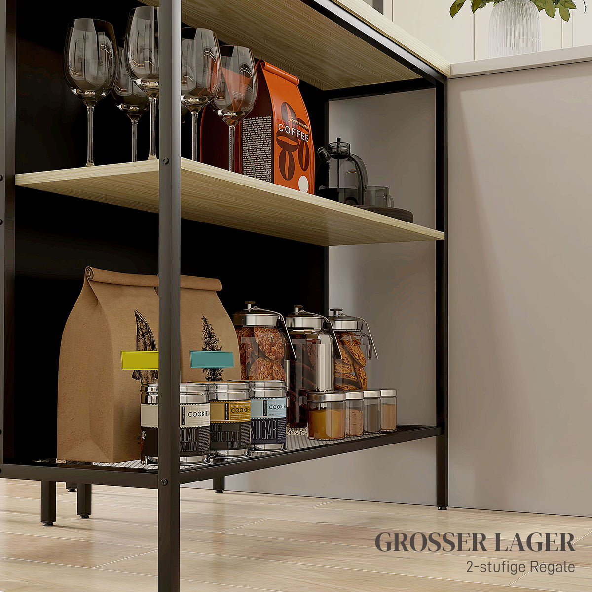 HOMCOM Bar-Set, 2 Barstühle & 1 Bartisch, fleckenresistent, stabil, Stahlrahmen, Schwarz/Eiche – Produktabbildung 5