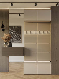 Garderobe Doppel-Kleiderpaneel HAGA II 2W KASCHMIR BEIGE – Produktabbildung 3