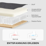 HOMCOM Verstellbares Bettsofa, L-förmiges Gästesofa mit Bettfunktion, Stauraum, Kissen, für Wohnzimmer – Produktabbildung 17