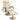 HOMCOM Massagesessel mit Hocker, Drehbares Relaxsessel mit Massagefunktion, Elektrisches Fernsehsessel mit