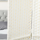 HOMCOM 4-teiliger Raumtrenner, Faltbarer Sichtschutz, Sichtschutzwand für Wohnzimmer, Schlafzimmer – Produktabbildung 8