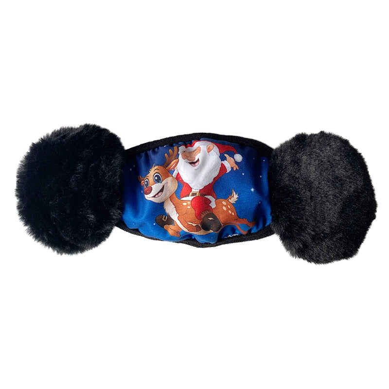 Weihnachtsmaske / Gesichtsmaske mit Ohrenschützern - Weihnachtsmann – Produktabbildung 2