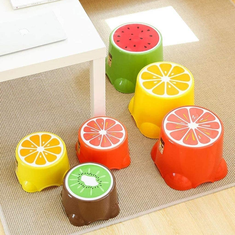 Rutschfester Fußhocker, Tritthocker – klein, orange – Produktabbildung 2