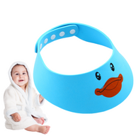 Baby-Duschhaube/Badevisier – hellblau, „Ente“
