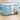Aufbewahrungsbox / Hülle für Bettwäsche / Decke / Kleidung – hellblau, klein